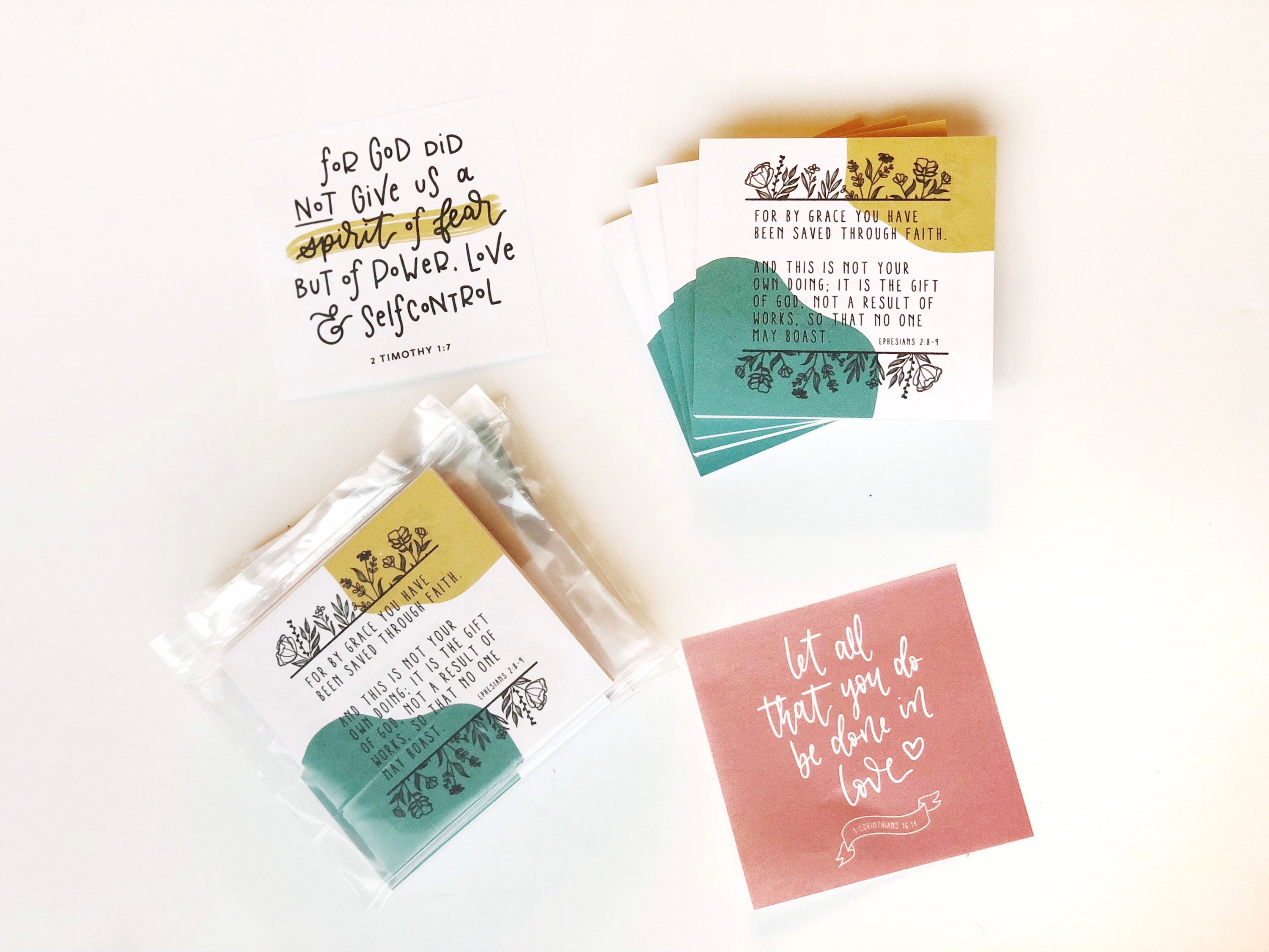 Sticky Note Bible Verses, Gift for Christian Teen, Encouraging