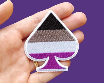 Asexual Patch Asexual Iron-on Patch 3" LGBT Patch Queer Patch Queer Iron-On Patch Asexual Accessory Asexual Pride Ace Pride LGBTQA