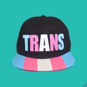 Transgender Pride Snapback Hat - Transgender Hat, Trans Hat, Trans Pride Hat, Gift for Trans Men, LGBT Gifts, Transgender Gift, Trans Gift