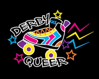 Roller Derby Shirt, Derby Queer, Roller Derby Geschenke, Roller Derby Skates, Jammer, Blocker, Derby Girl, Queer Shirt, LGBTQ Shirt, Tshirt