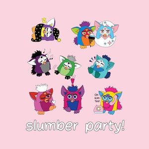 Furby Tshirt, Furby Shirt, Pride Furby, Subtle Pride, Slumber Party Pajamas, Sleepover Squad, Queer Shirt, Pride Tshirt, Gay Gifts, LGBTQ