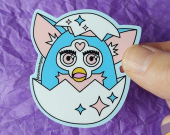 Furby Sticker, Transgender Sticker, Pride Furby, Trans Sticker, Transgender Decal, Subtle Trans Pride, Transgender Gifts, Trans Car Decal