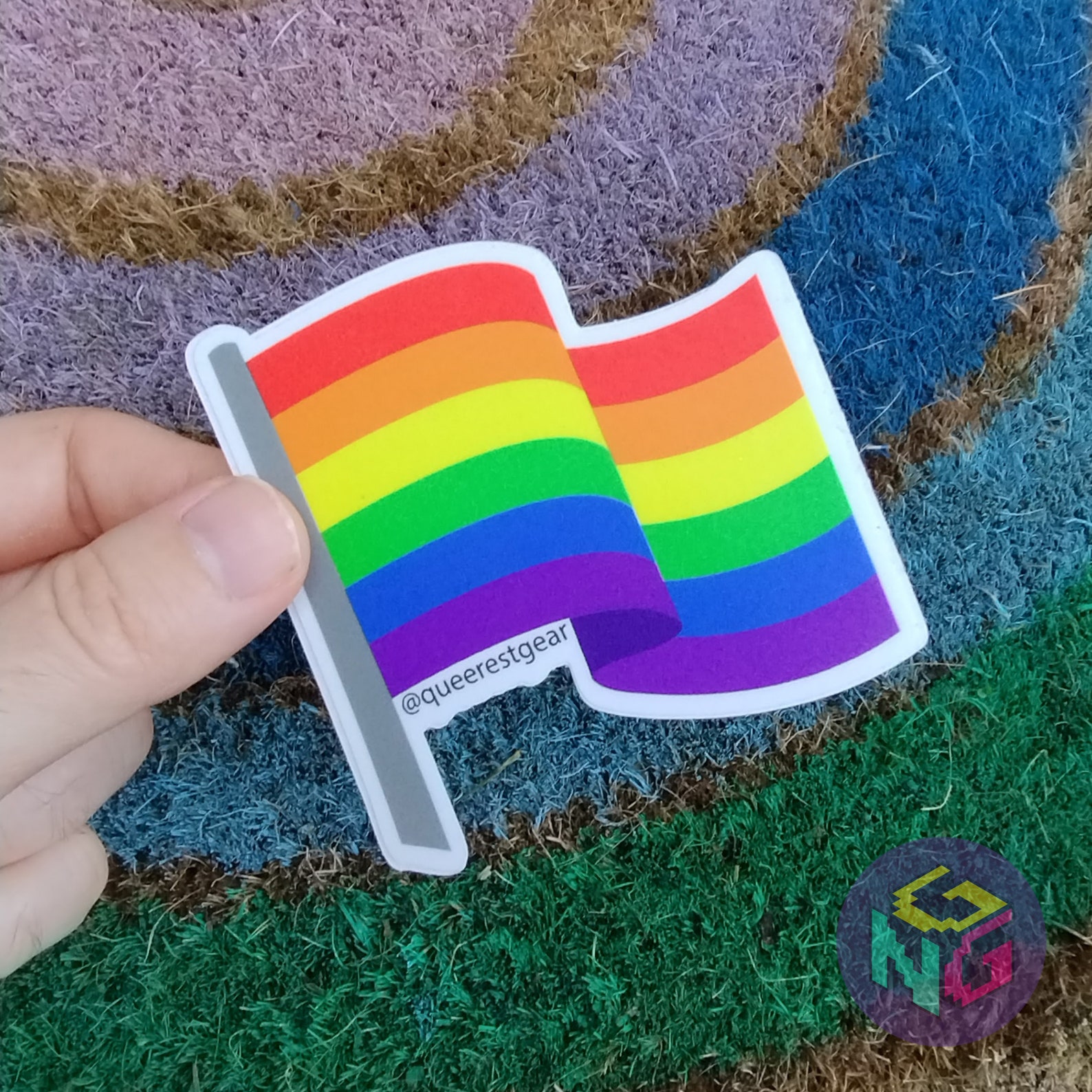 Gay Sticker Gay Pride Sticker Rainbow Flag Sticker LGBT Sticker Gay ...