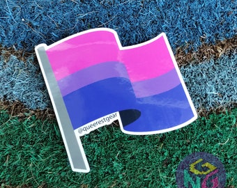 Bisexual Sticker - Bisexual Pride, Bi Sticker, Bi Decal, Bisexual Car Sticker, Bisexual Gifts, Bisexual Vinyl Sticker, Bi Flag, Bi Gifts