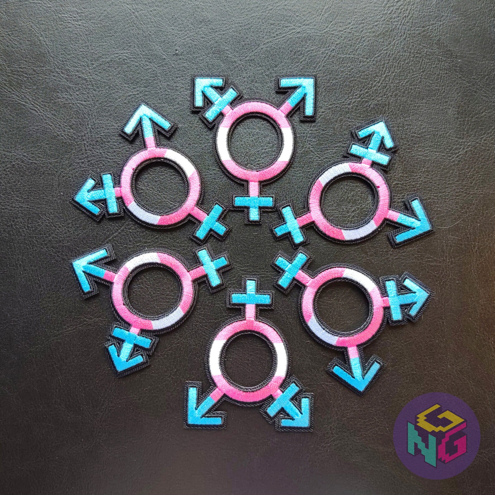 Trans Symbol Patch Transgender Patch Trans Symbol Iron on Patch LGBTQA+ Trans Man Trans ...