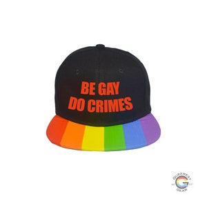 Custom Text Pride Snapback Hat, LGBT Hat, Pride Hat, Custom Pride Hat, Custom Rainbow Hat, Queer Pride, Transgender Pride, Lesbian Accessory