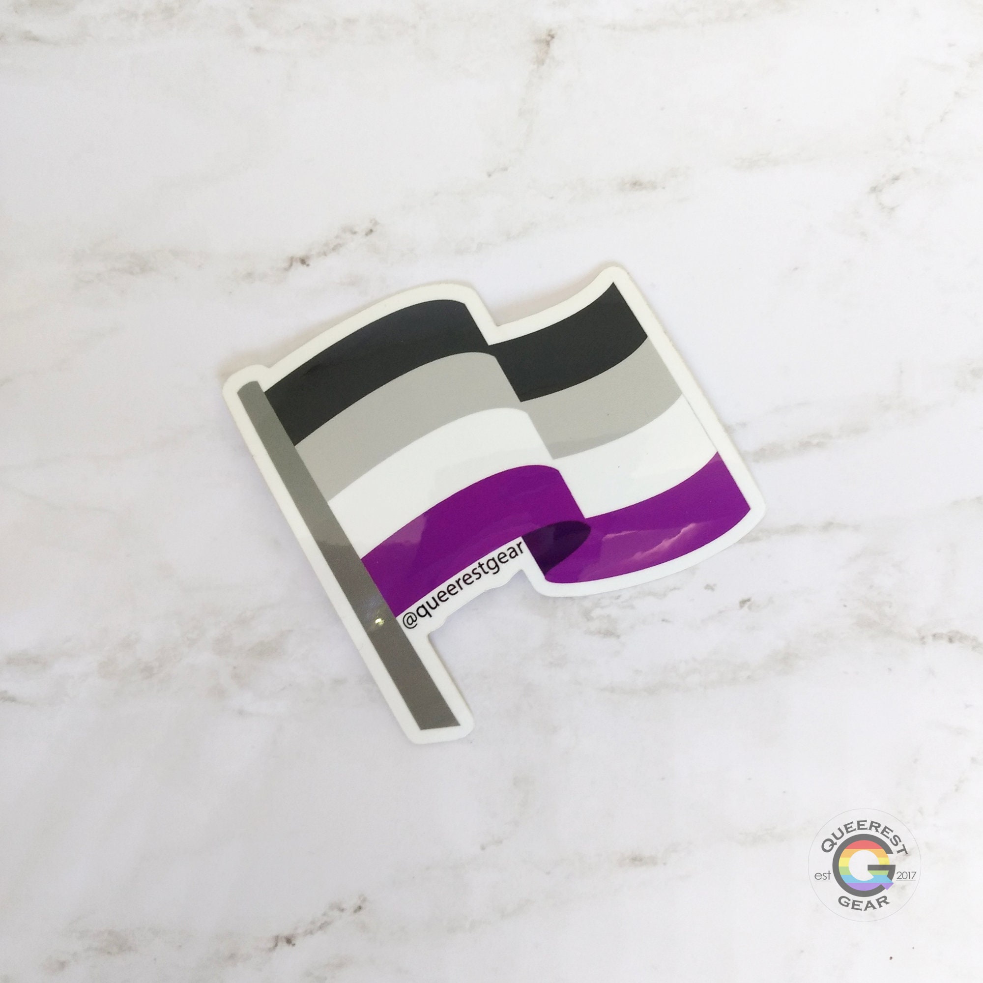 Asexual Flag Sticker Asexual Sticker Asexual Flag Asexual | Etsy