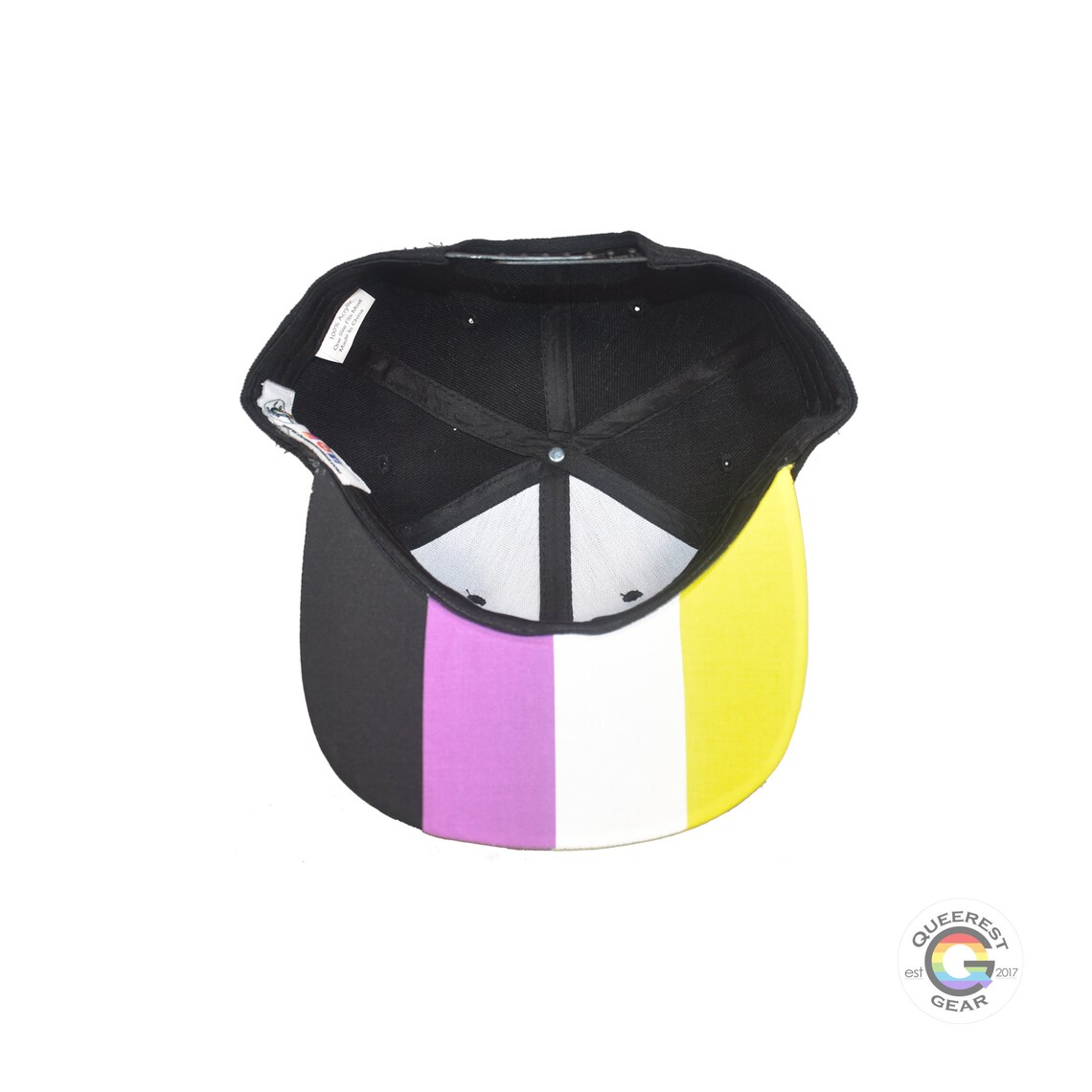 Nonbinary Enby Pride Gender Flag Snapback Hat LGBTQA | Etsy