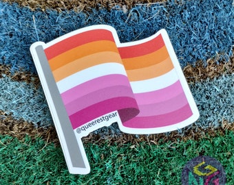 Lesbian Sticker - Lesbian Gifts, Lesbian Decals, Lesbian Laptop Sticker, Lesbian Vinyl Sticker, Lesbian Flag, Lesbian Gift for Girlfriend