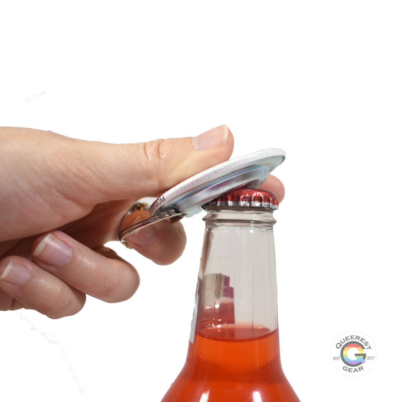 2.25 Round Thirsty Emoji Bottle Opener Keychain Funny Etsy