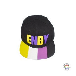 Nonbinary Pride Snapback Hat Nonbinary Snapback Nonbinary - Etsy