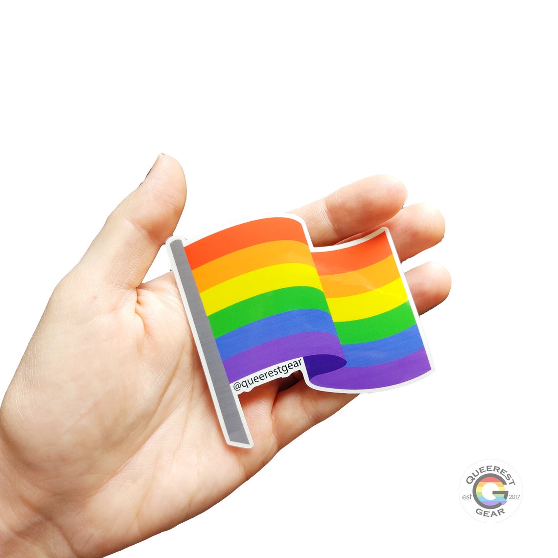 Gay Sticker Gay Pride Sticker Rainbow Flag Sticker LGBT Etsy