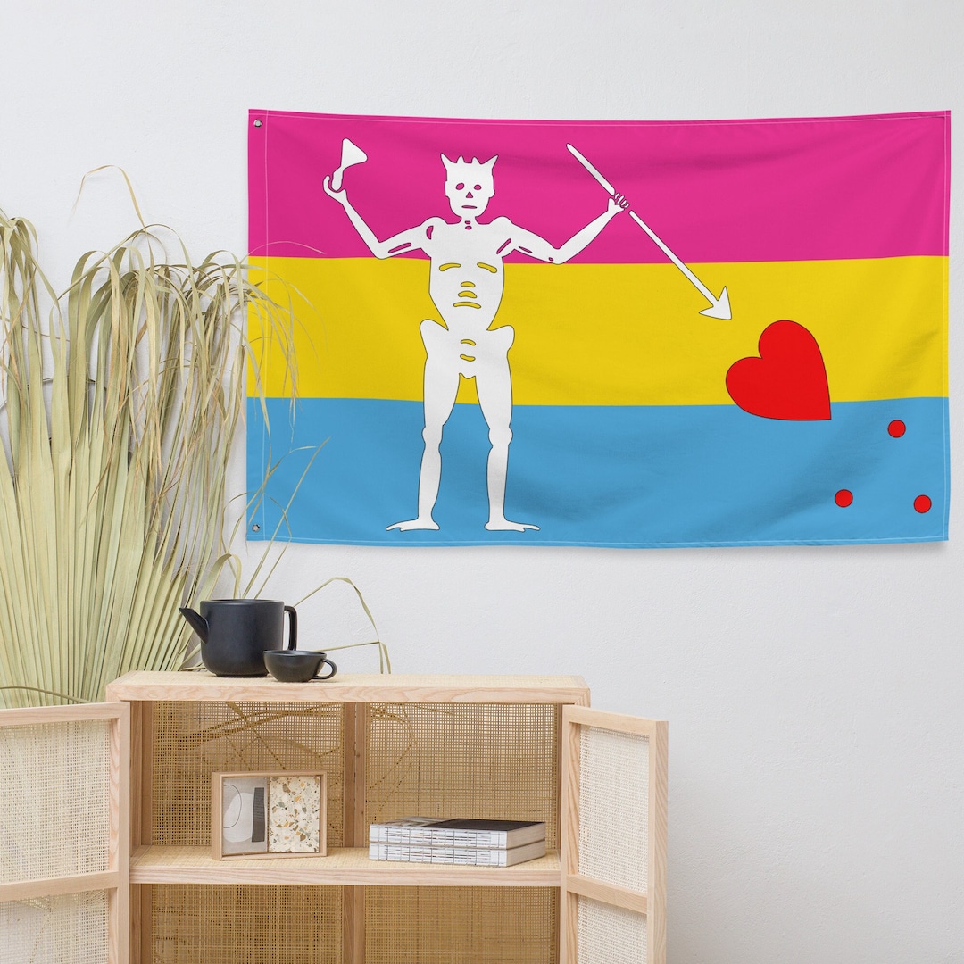 Pansexual Blackbeard Pirate Pride Flag, Pansexual Flag, Blackbeard Flag ...