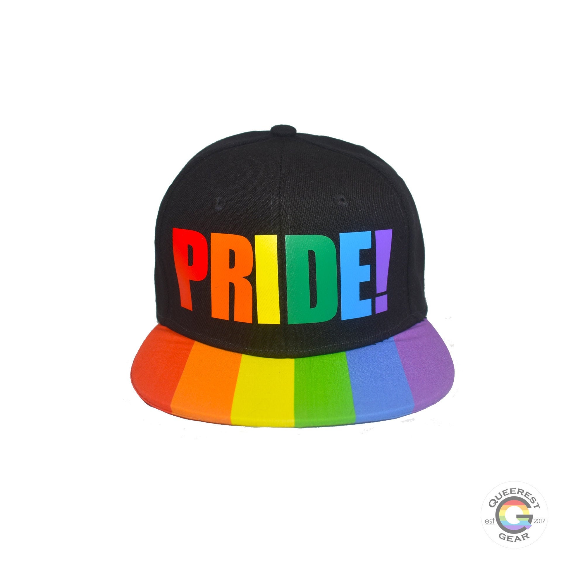 We Show Pride Gay Rainbow Black Snapback Baseball Cap