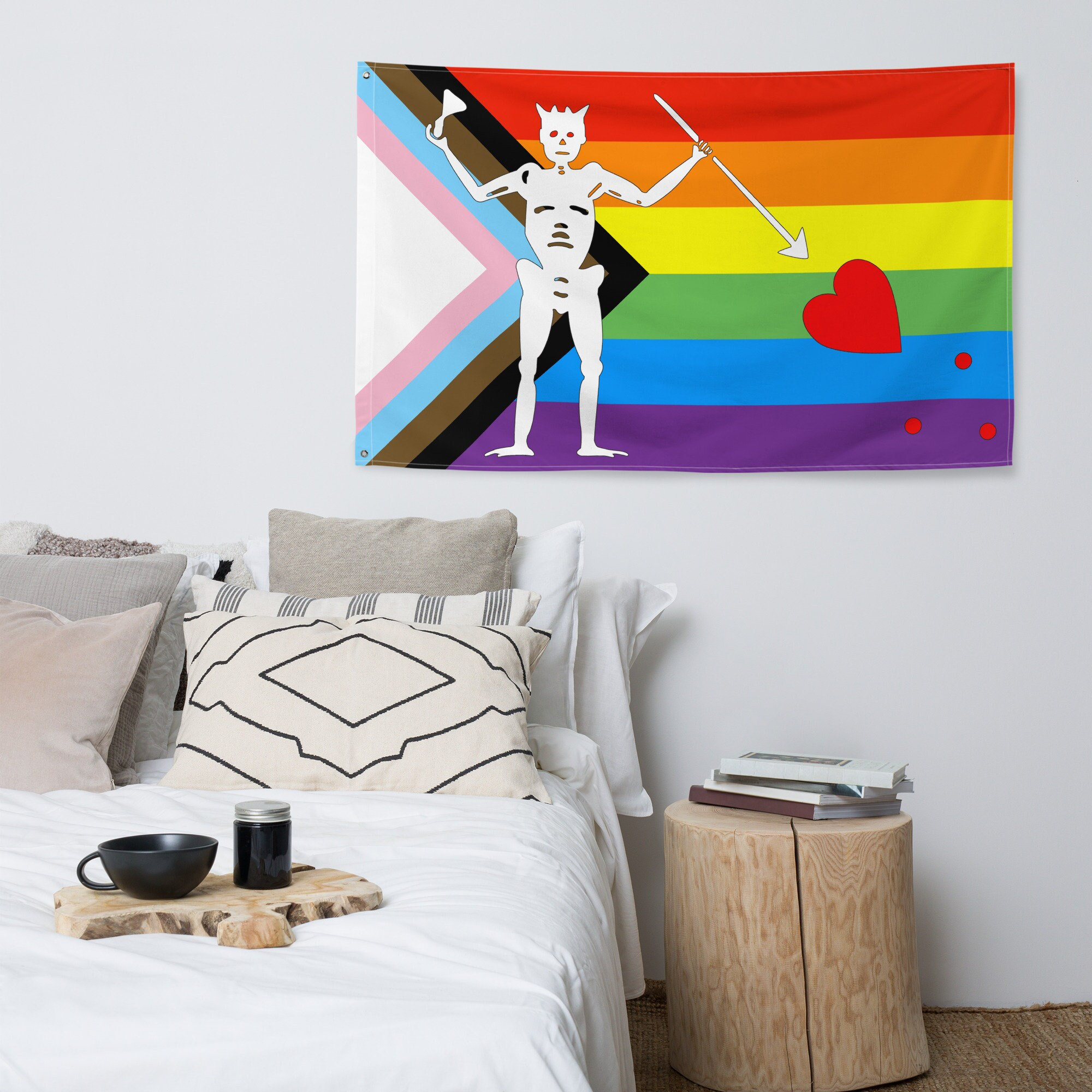 Progress Blackbeard Pirate Pride Flag, Progress Pride Flag, Blackbeard ...