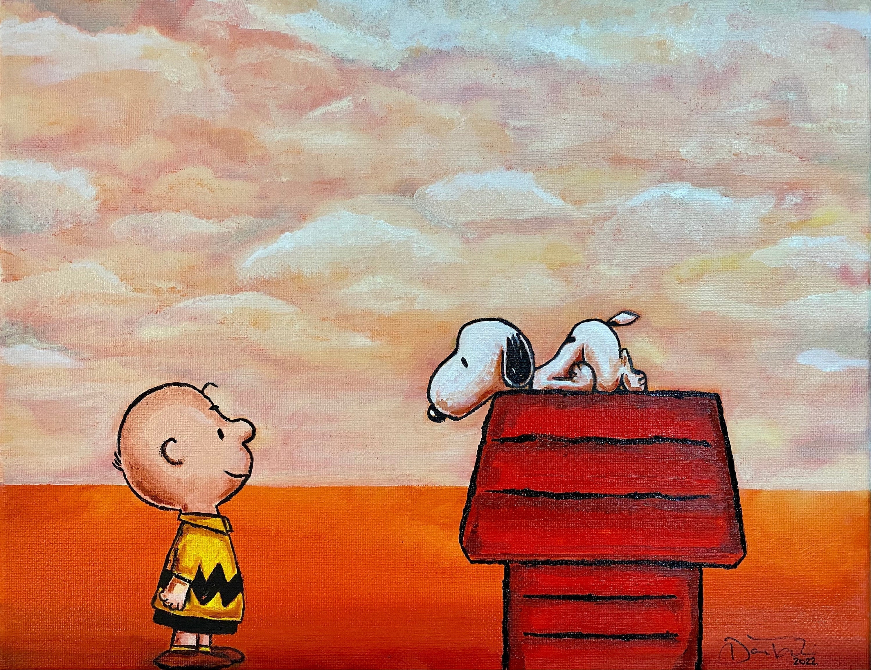 Snoopy & Charlie Brown Authenticated Animation Art www.ugel01ep.gob.pe
