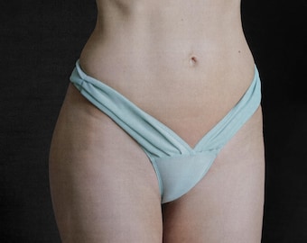 Plissee String - Sheer - Mint