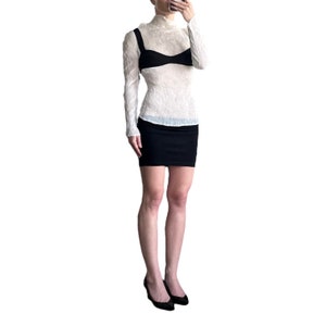 Silk Knit Slip Mini Skirt