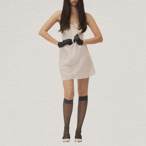 Sheer Textured Silk Slip