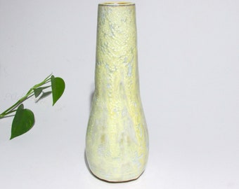 Crystalline Glazed Tall Flower Vase, Artisan Handcrafted Vase, Handmade Pottery, Modern Ceramic Table Centerpiece, Contemporary Home Decor