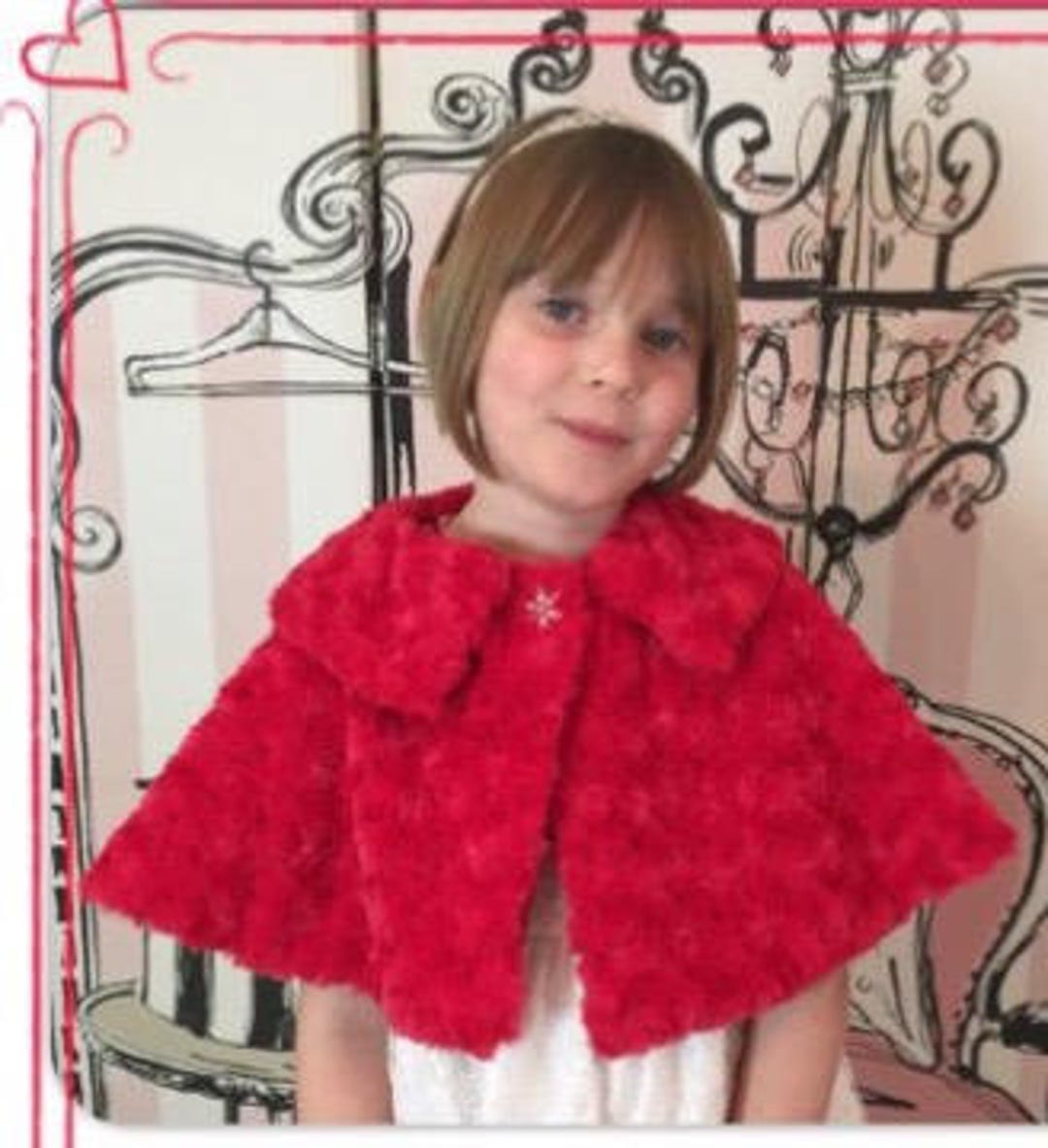 Baby faux fur cape Clearance