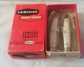 Rare - Camillus 2 Blade Jack Knife in Original Red Retail Storage Box