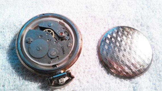 Vintage Mechanical Pocket Watch - Free Shipping - image 3