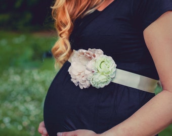 Pregnancy Sash | Belly Bouquet | Baby Shower Dress
