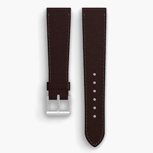 Shell Cordovan Leather Watch Strap, Color 8 - Horween, Unlined, Quick Release, Made in USA