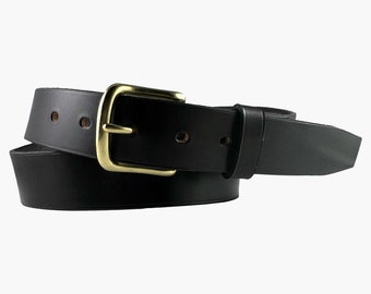 Dark Havana Sedgwick English Bridle Leather Belt - 1.25'' W
