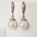 Michelle reviewed Pearl Wedding Earrings, Simple Pearl Bridal Earrings, Bridesmaid Earrings, Swarovski White Ivory Pearl Earrings, Wedding Jewelry E122