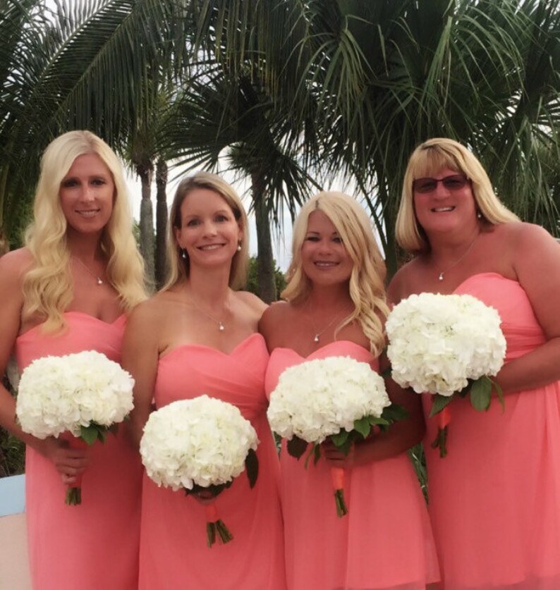 Pearl Wedding Earrings Simple Pearl Bridal Earrings image 3