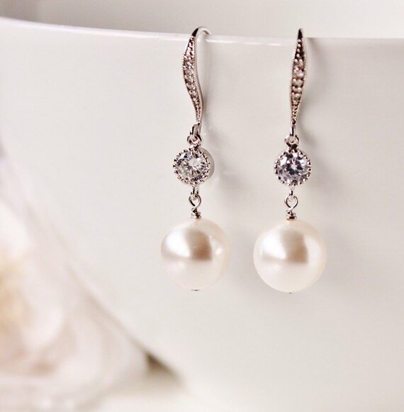 Etsy pearl 2024 drop earrings