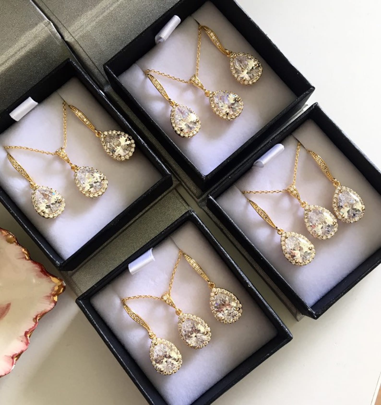 Wedding Jewellery Set Bridesmaid Gift Set Bridal Jewelry Etsy