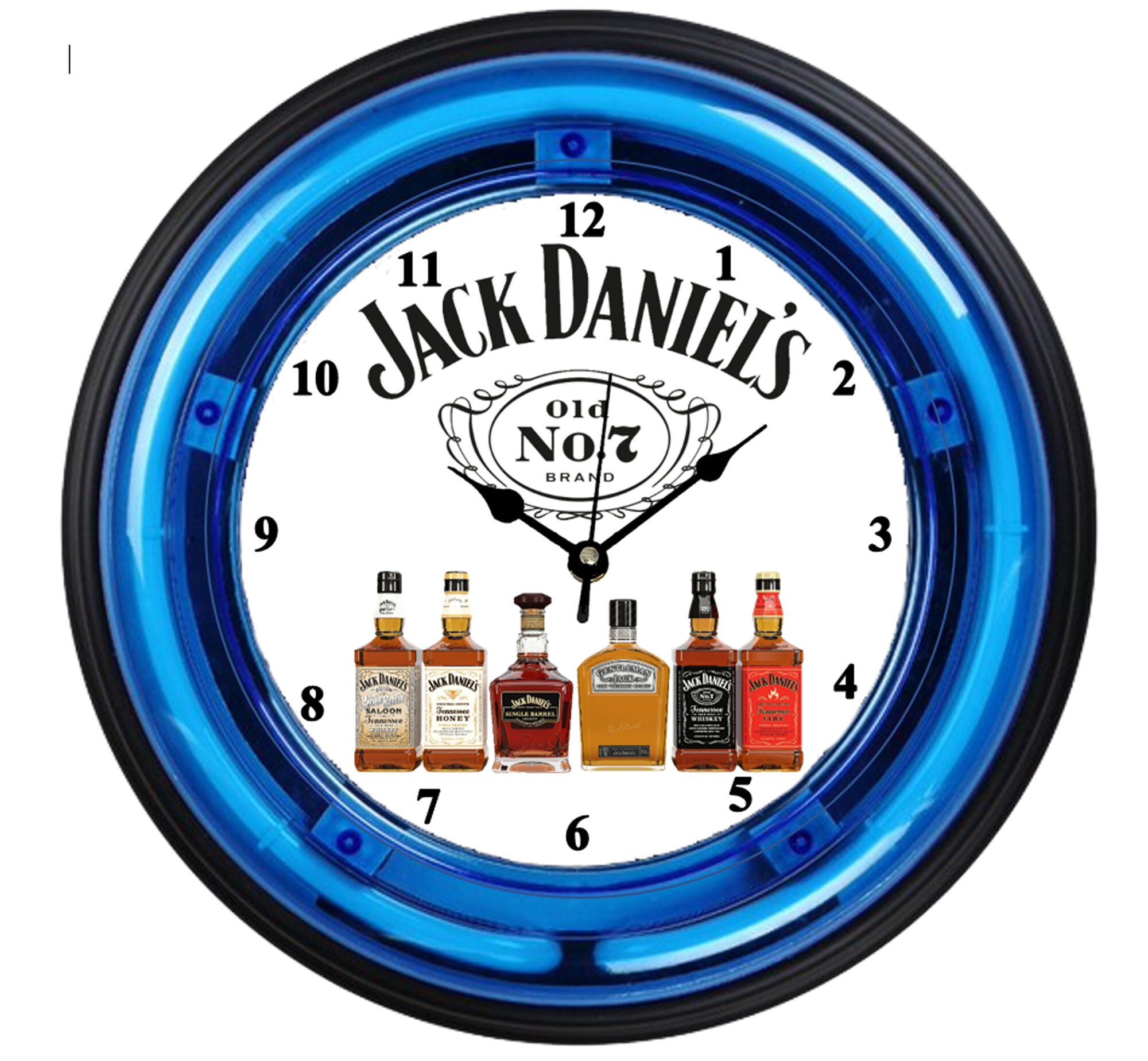 CLOCK Jack Daniel's 11 retro NEON Light Free Shipping Etsy