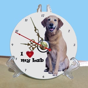 Golden Labrador Retriever CD Clock FREE SHIPPING