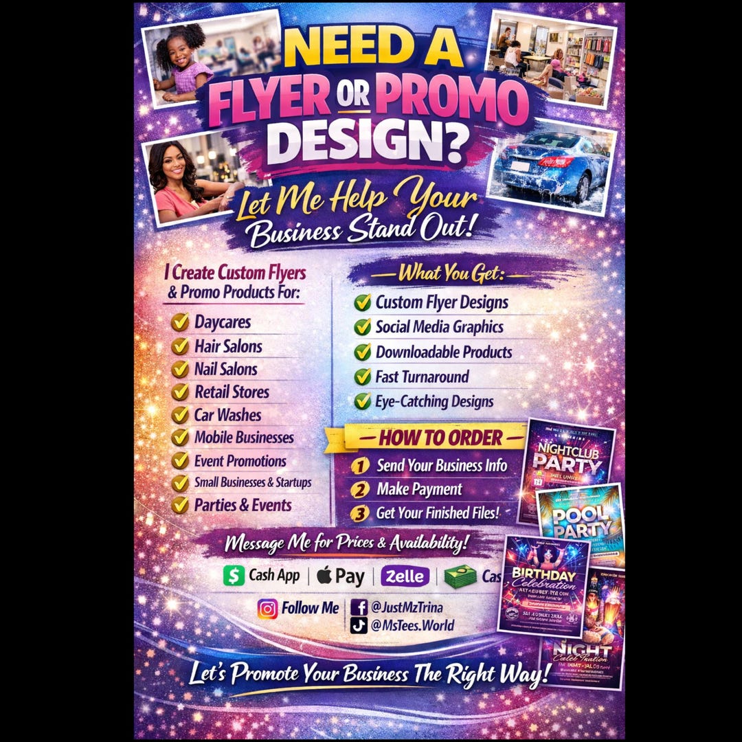 Creating Promo Flyers Custom Promo Flyers - Etsy