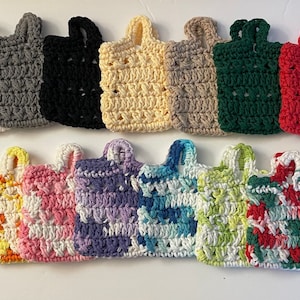 Porte-savon au crochet, mini pochette cadeau, porte-cartes cadeau