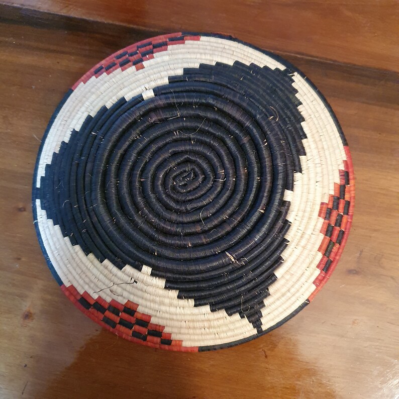 Hand Made Basket Large Coiled African Basket Etsy