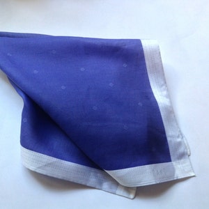 Daks Pocket Square Handkerchief cotton purple British Heritage Brand
