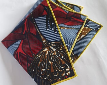 Mens Pocket Square Handmade cotton contemporary multi colour. African print pocket square