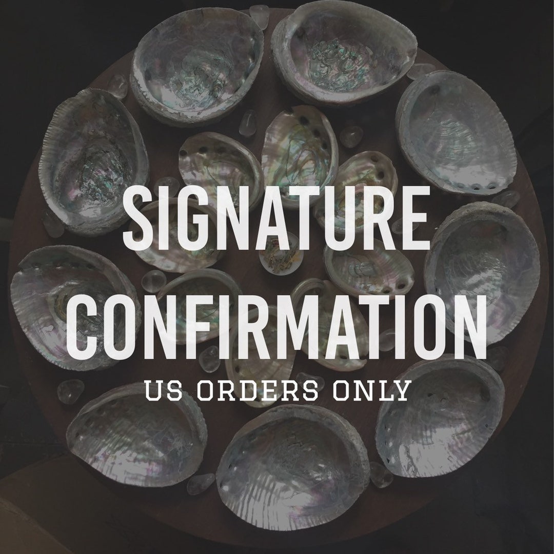 Signature Confirmation for US Orders Only - Etsy