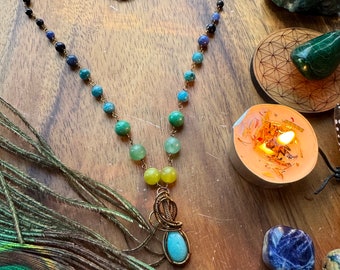 Amazonite Crystal Necklace » Energy Infused Jewelry
