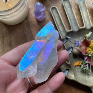Large Angel Aura Quartz Point » Angel Aura Crystal » Alchemy Stone » Angel Aura Quartz Point