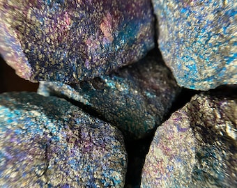 Sparkly Peacock Ore Stone // Large Peacock Ore Chunk // Bornite // Chalcopyrite // Rough Peacock Ore // Natural Rainbow Stone