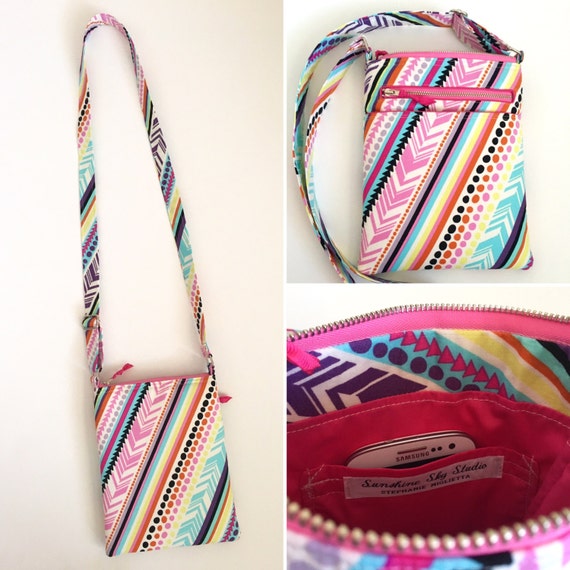 Items similar to Crossbody Bag/ Cotton Adjustable Crossbody/ Beach Bag