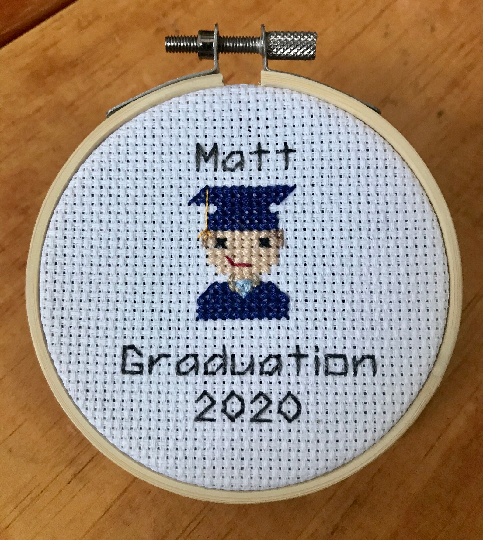 Custom Graduation Cross Stitch Portrait Etsy