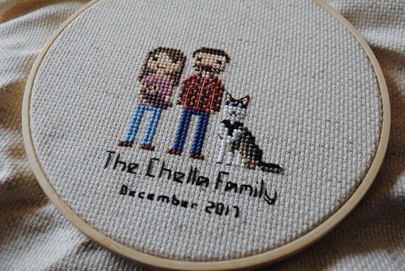 Custom Cross Stitch Portraits Etsy
