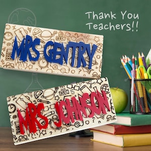 Personalized Teacher School Gift Classroom Eraser, Dry Erase