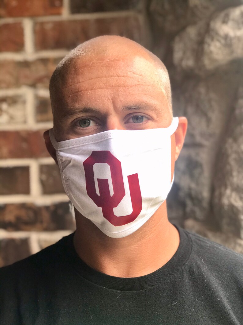 University of Oklahoma Face Mask Sooners Face Covering OU. Etsy